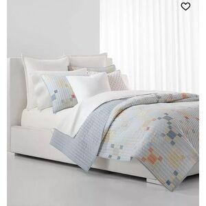 Ralph Lauren Brookview Cotton Patchwork Print  Reversible Cotton KING Quilt